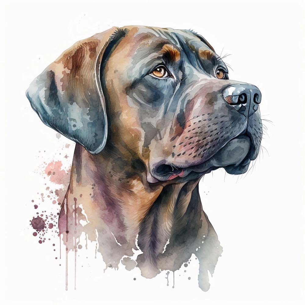 Black Labrador Retriever Dog Print