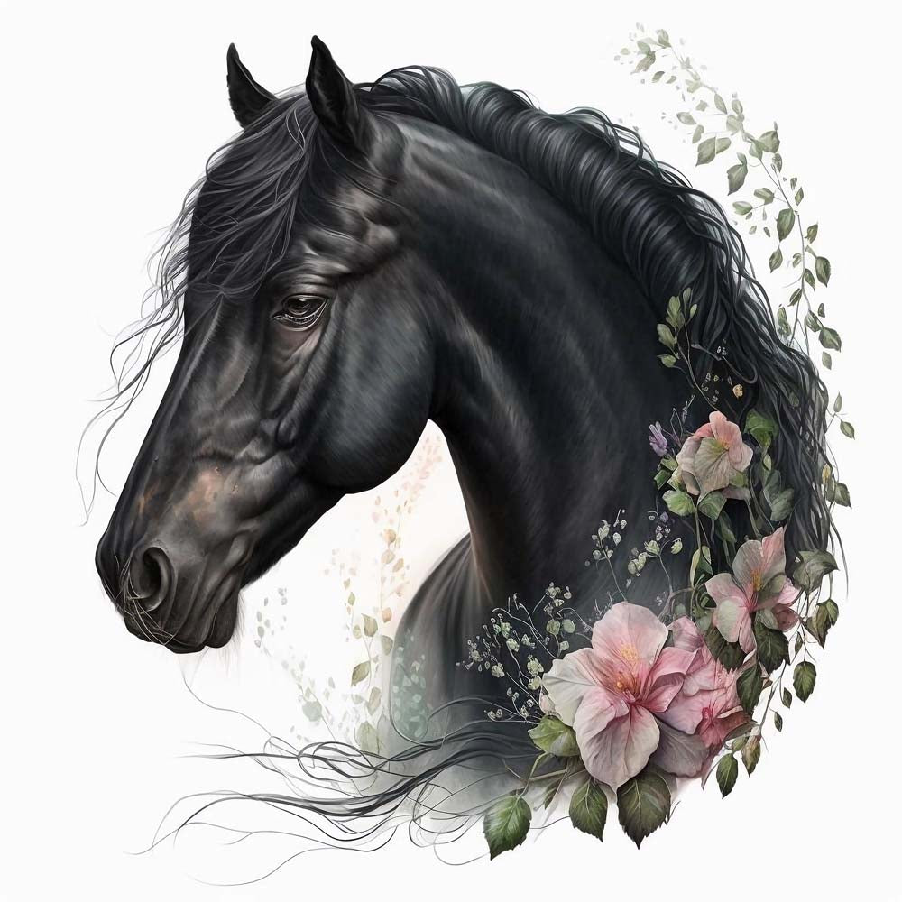 Boho Horse Print