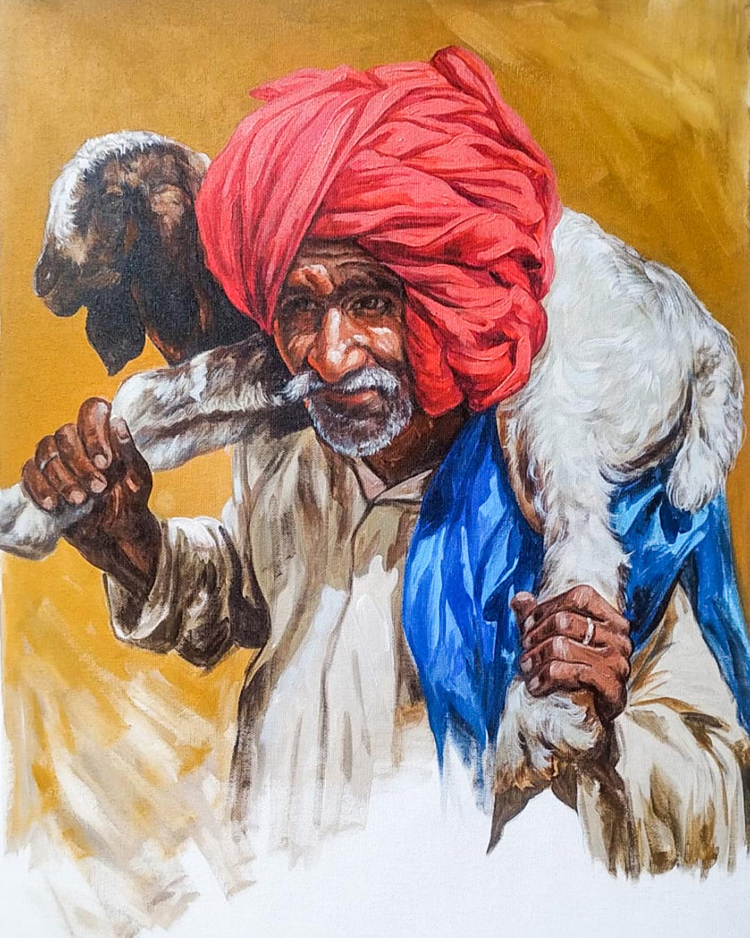 Rajasthani Man in Turban XIV