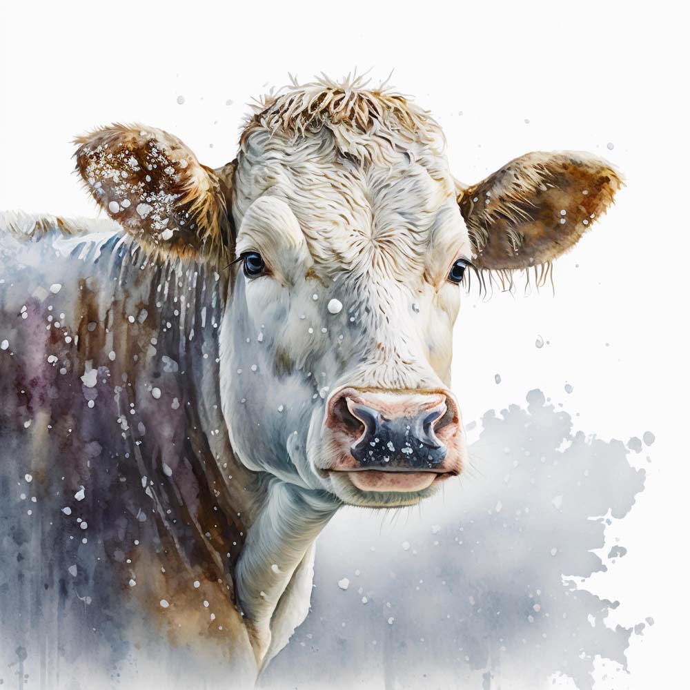 Cow Calf Print