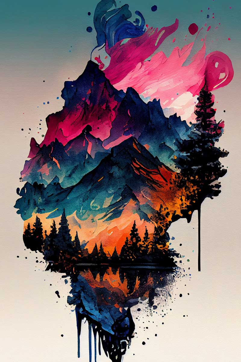 Enigmatic Elegance: Abstract Beauty Amongst the Trees