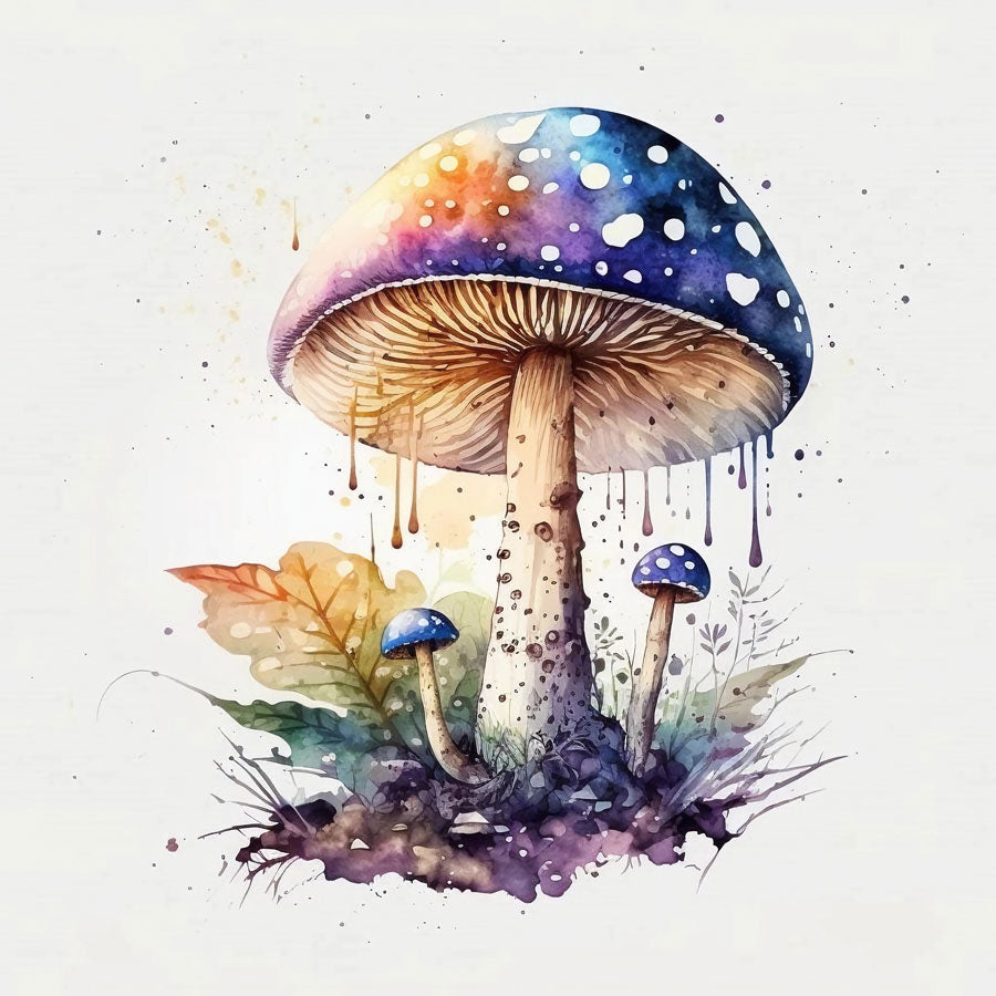 Whimsical Fungi: Watercolor Mushroom Magic