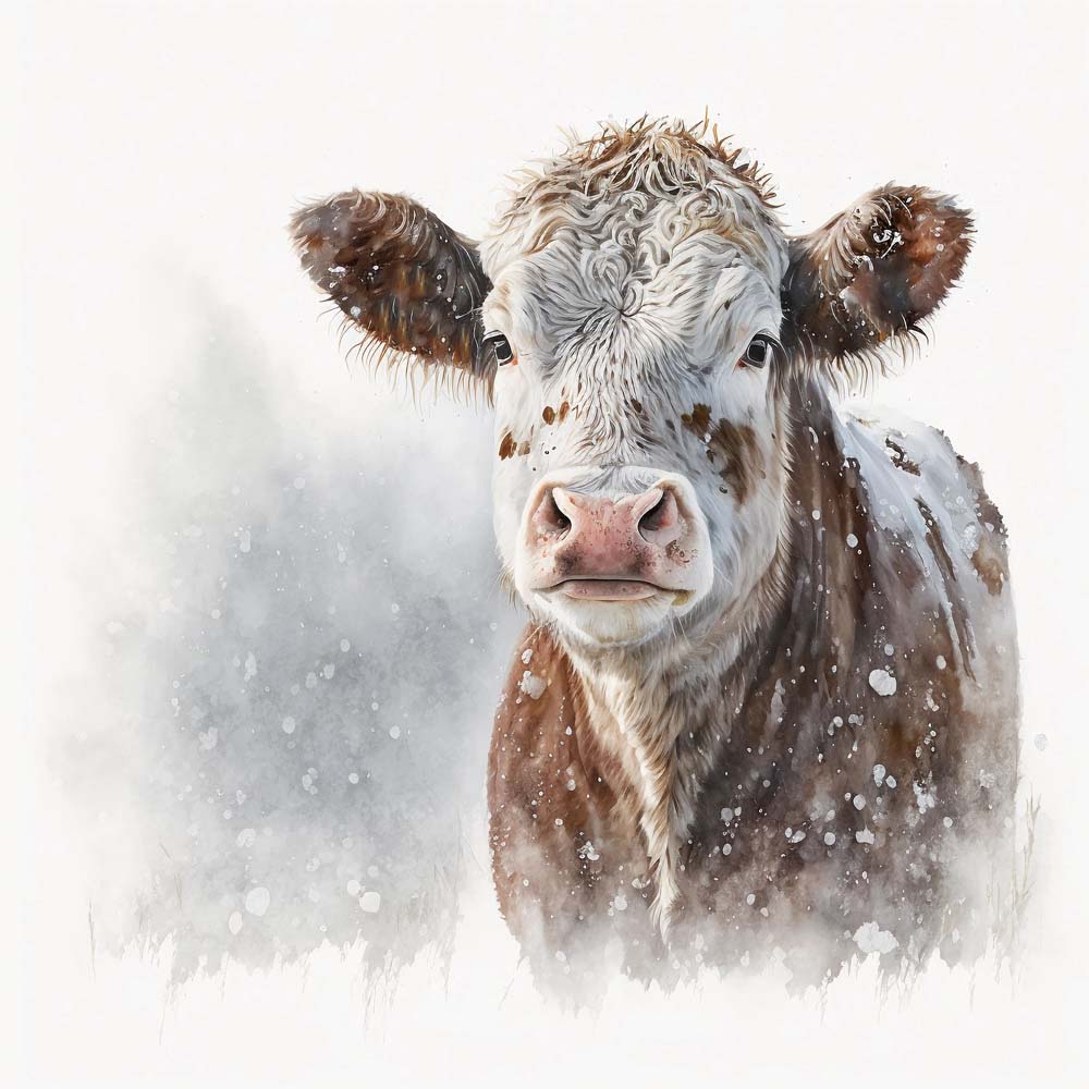 Cow Calf Print