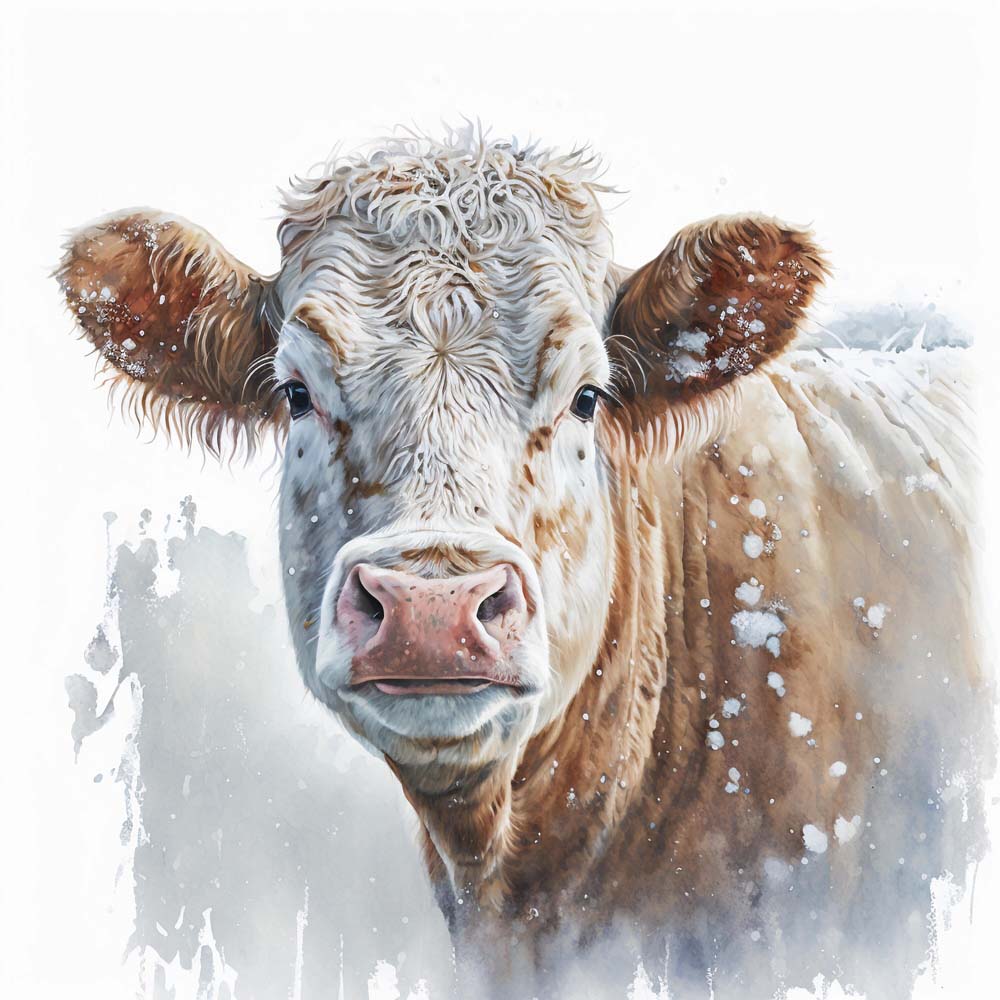 Cow Calf Print