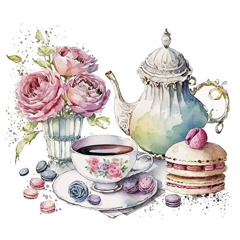 Blooming Brew: Teapot and Floral Fusion