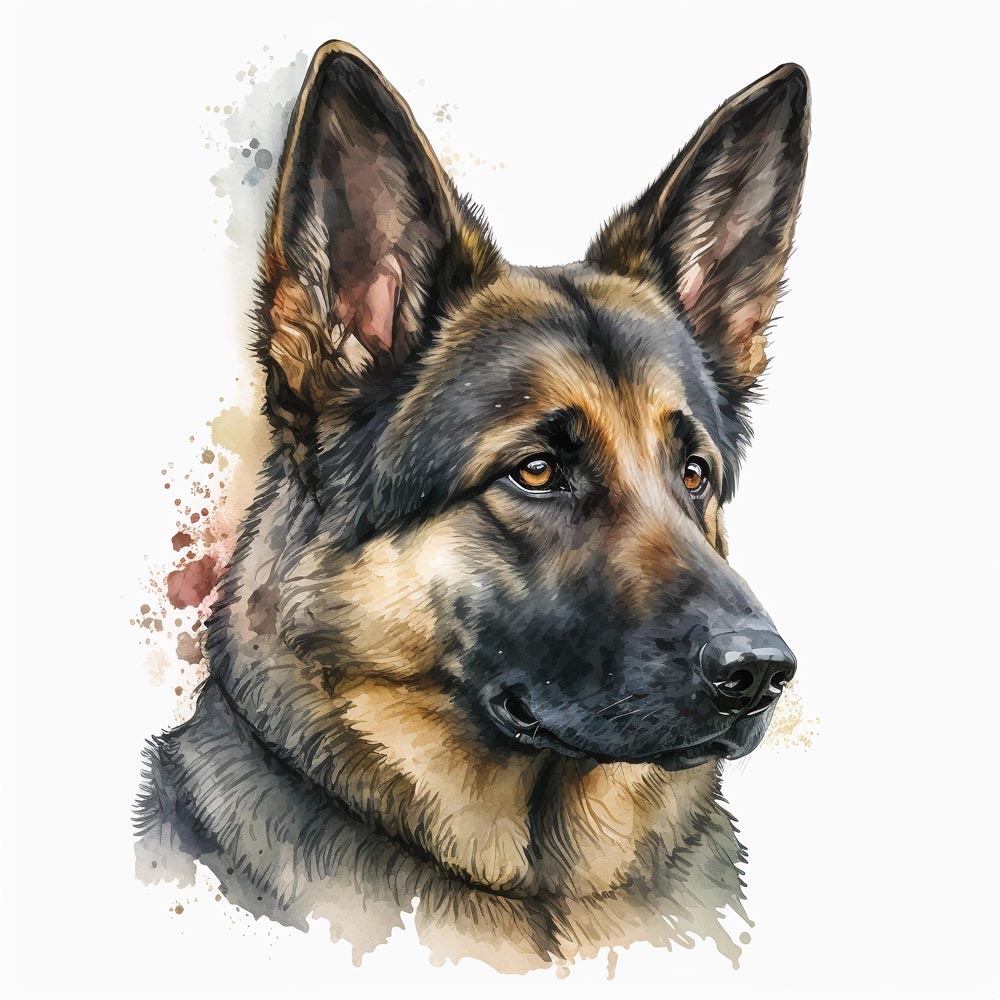 Water Color Dog