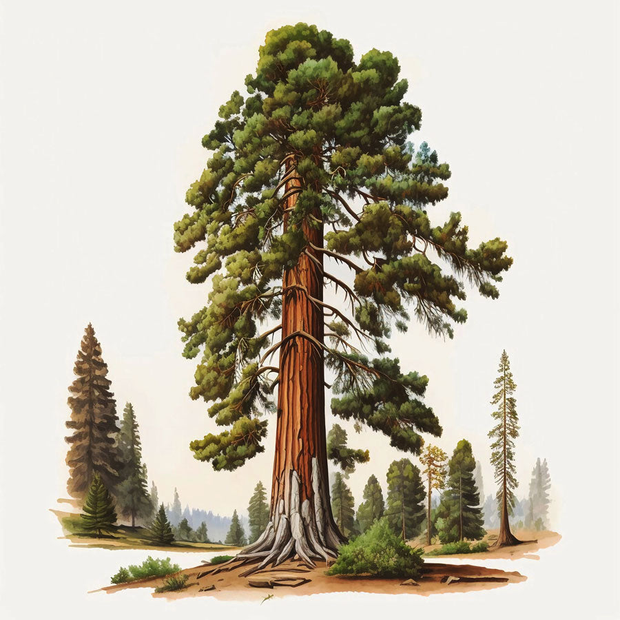 Giant Sequoia Tree Print