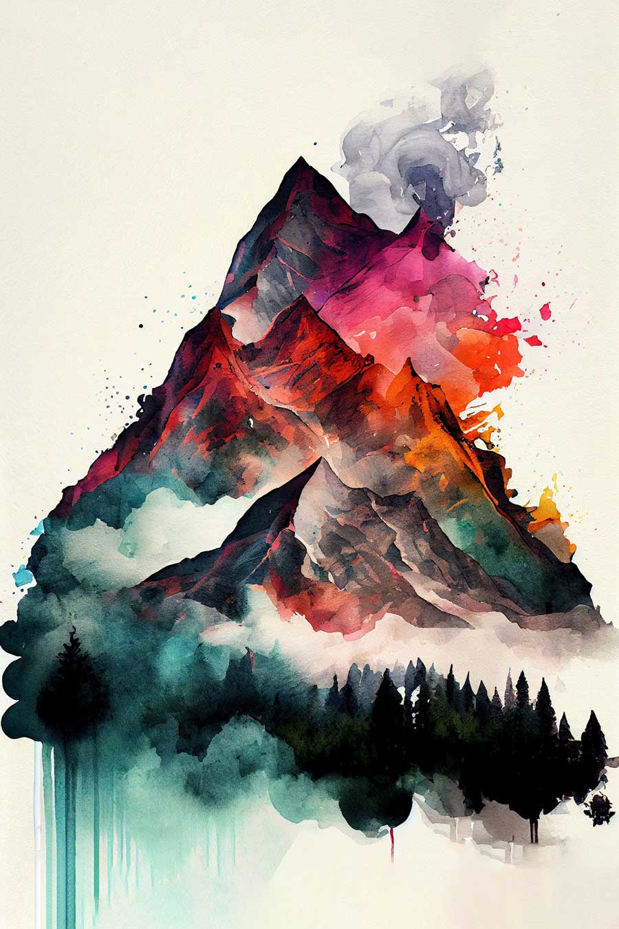 Enigmatic Elegance: Abstract Beauty Amongst the Trees