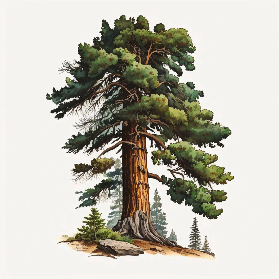 Giant Sequoia Tree Print