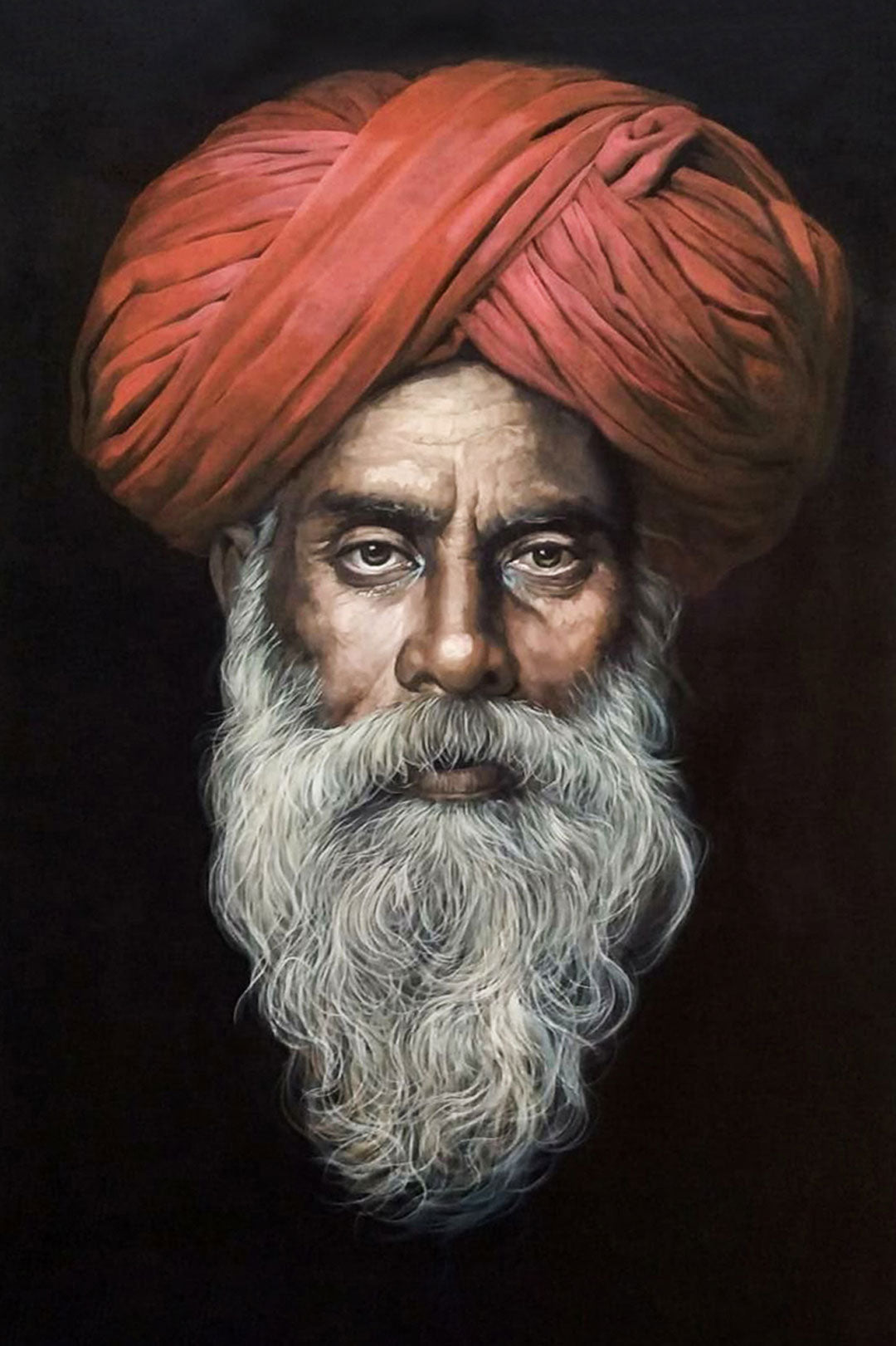 Rajasthani Man in Turban XV