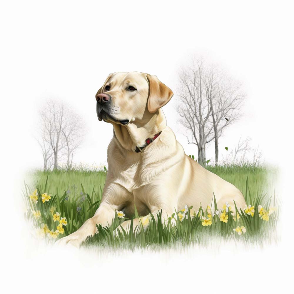 Loyal Guardians in Watercolor: Celebrating Labrador Retrievers