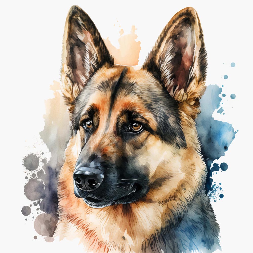 Water Color Dog