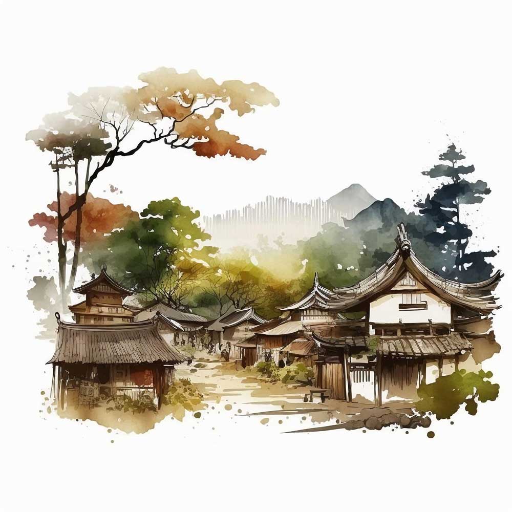 Village In Mountain