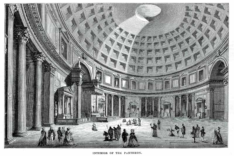 Pantheon Interior, Rome - World Famous Architecture