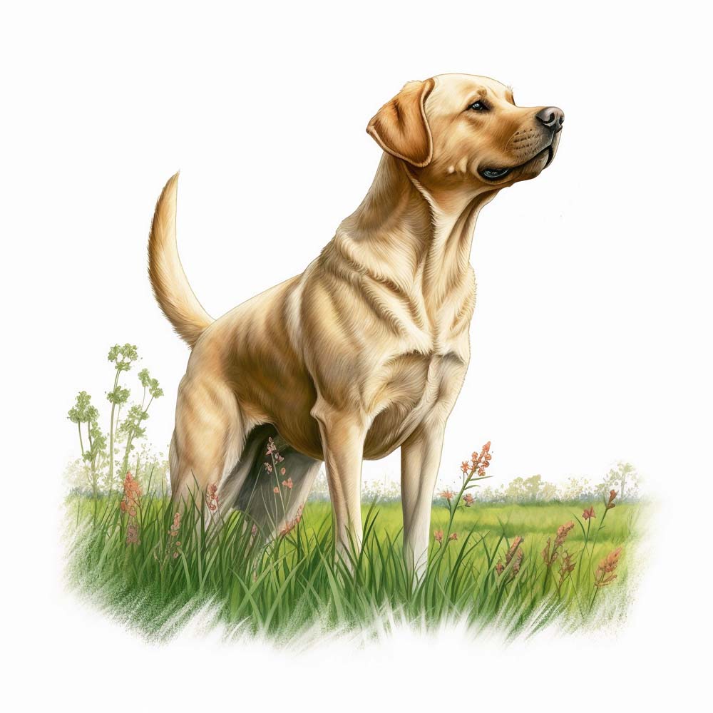 Loyal Guardians in Watercolor: Celebrating Labrador Retrievers