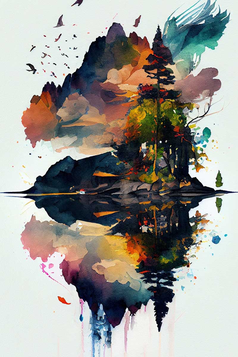 Enigmatic Elegance: Abstract Beauty Amongst the Trees