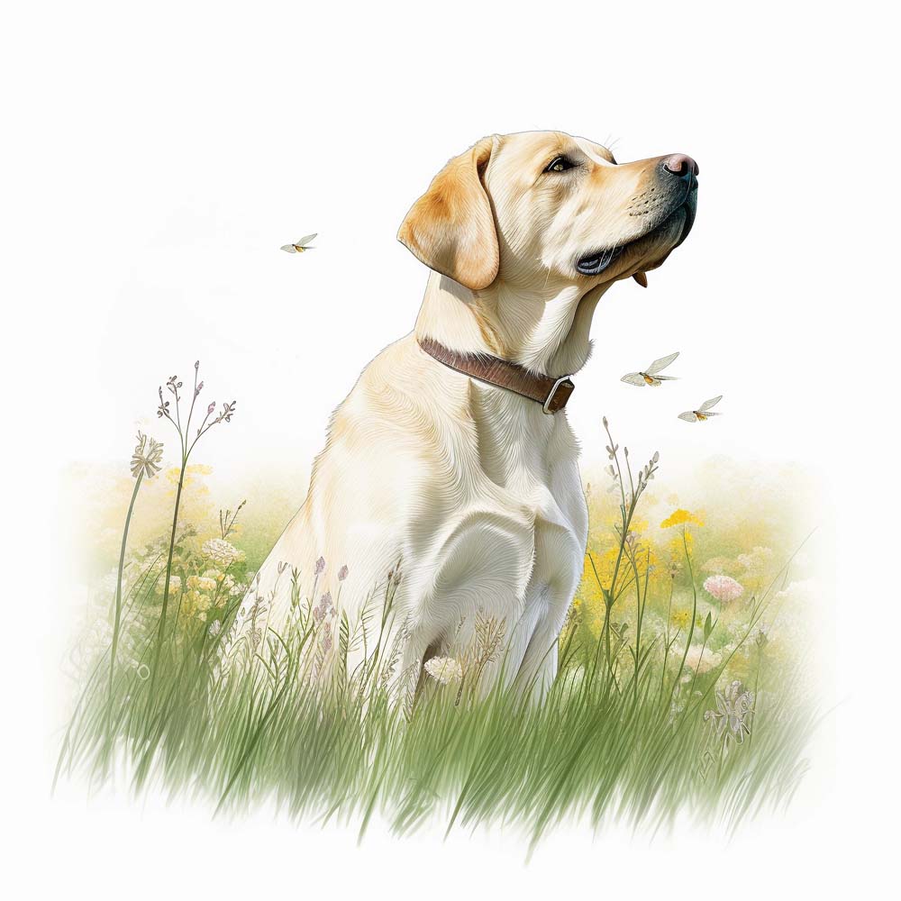 Loyal Guardians in Watercolor: Celebrating Labrador Retrievers