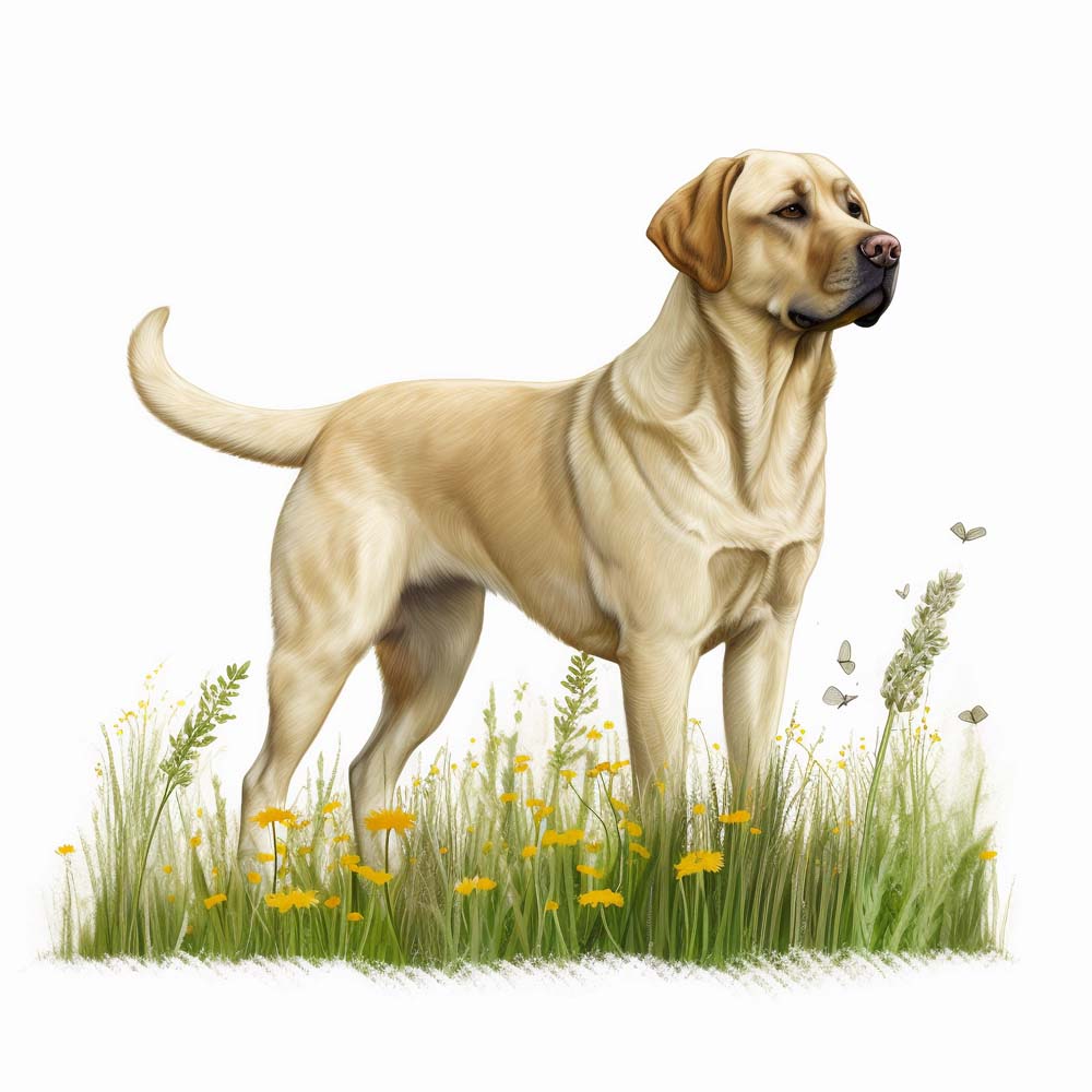 Loyal Guardians in Watercolor: Celebrating Labrador Retrievers
