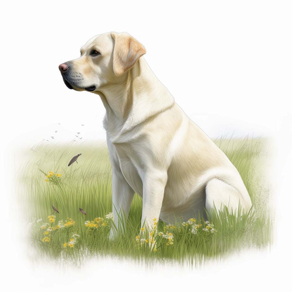 Loyal Guardians in Watercolor: Celebrating Labrador Retrievers