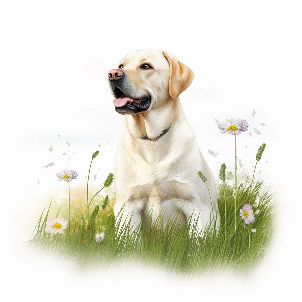 Loyal Guardians in Watercolor: Celebrating Labrador Retrievers