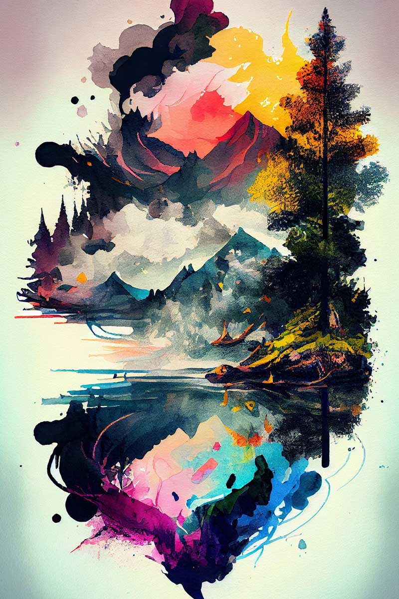 Enigmatic Elegance: Abstract Beauty Amongst the Trees