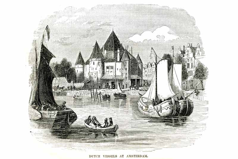 Dutch Vessels at Amsterdam - World Famous Architecture