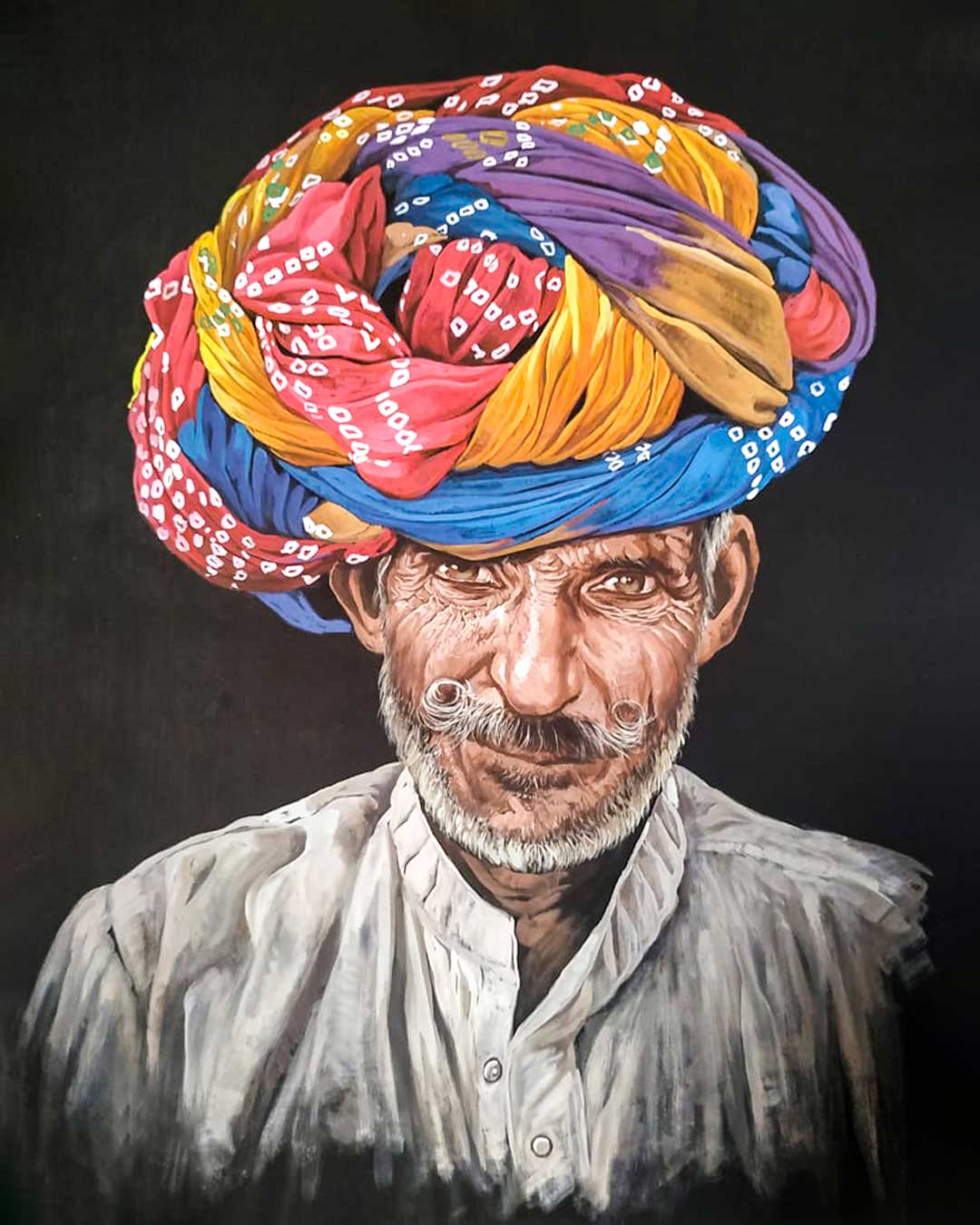 Rajasthani Man in Turban VIII