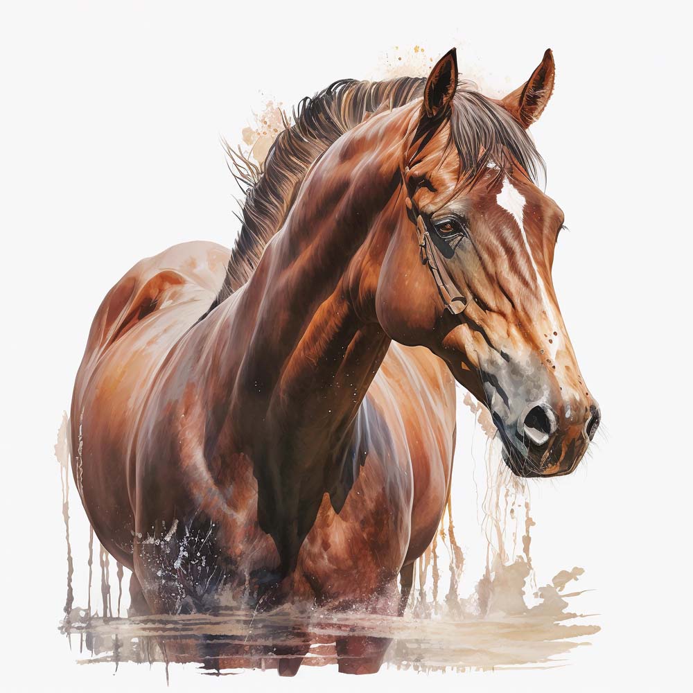 A Horse with Interrupted Stripe