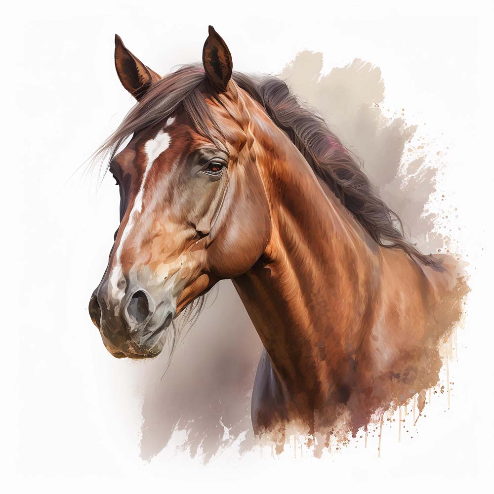 A Horse with Interrupted Stripe