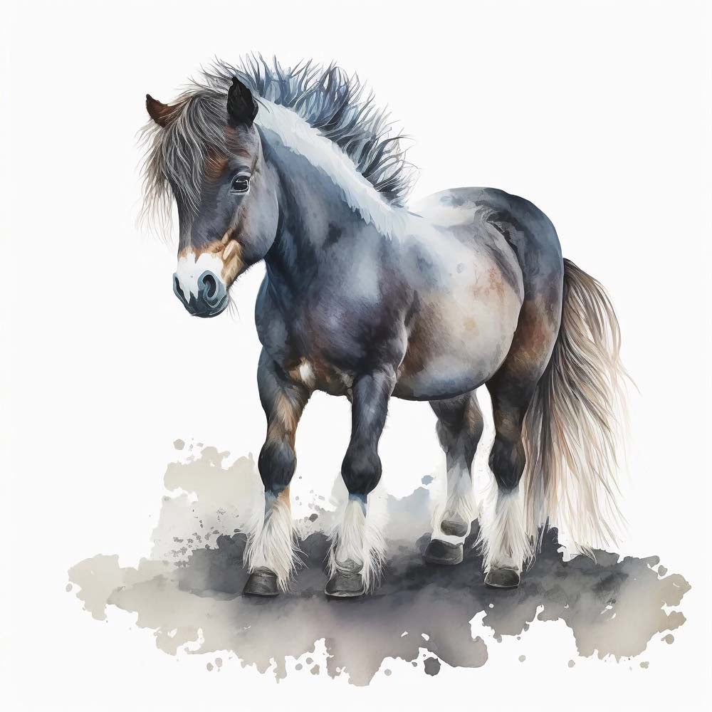 Cute little pony Horse Print