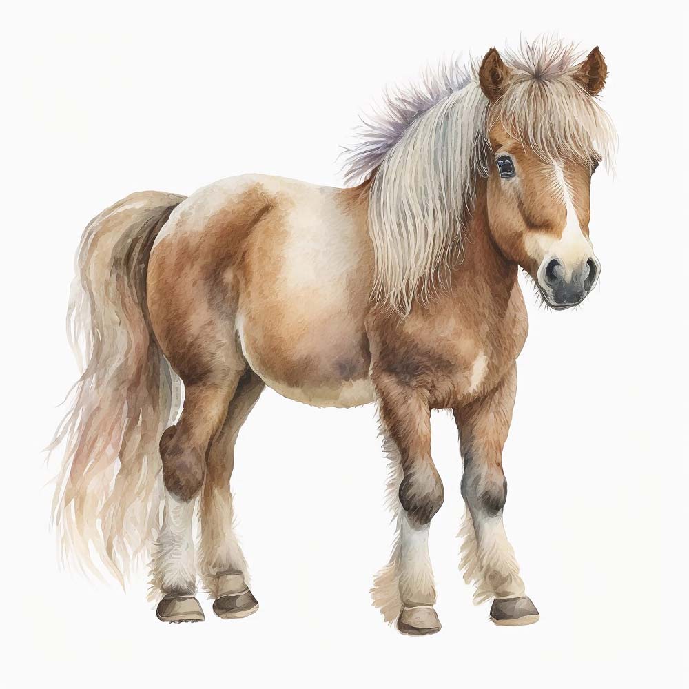 Cute little pony Horse Print
