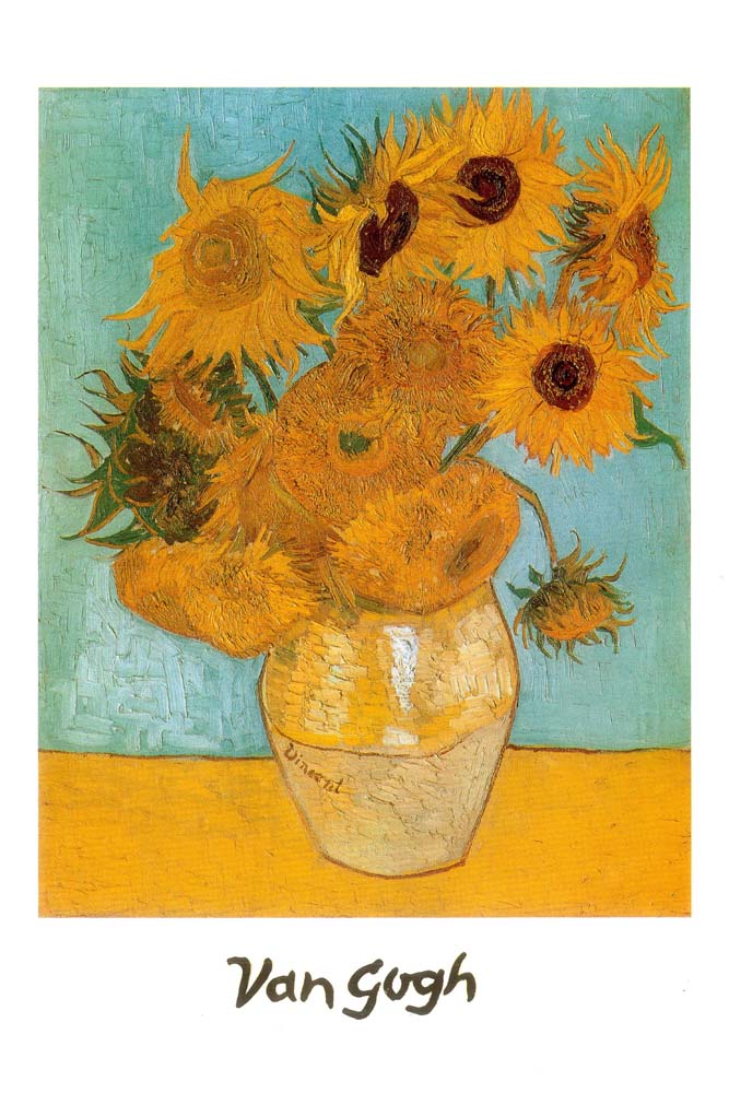 Vase with Twelve Sunflowers