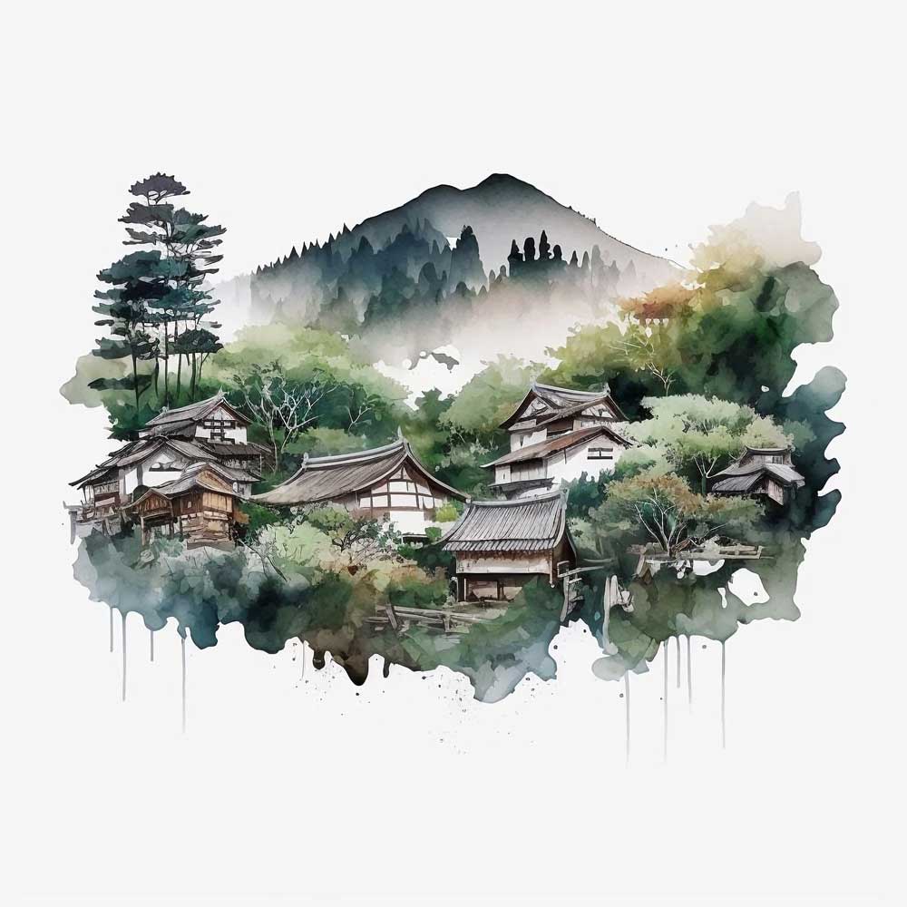 Village In Forest