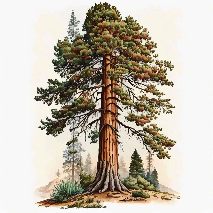 Giant Sequoia Tree Print