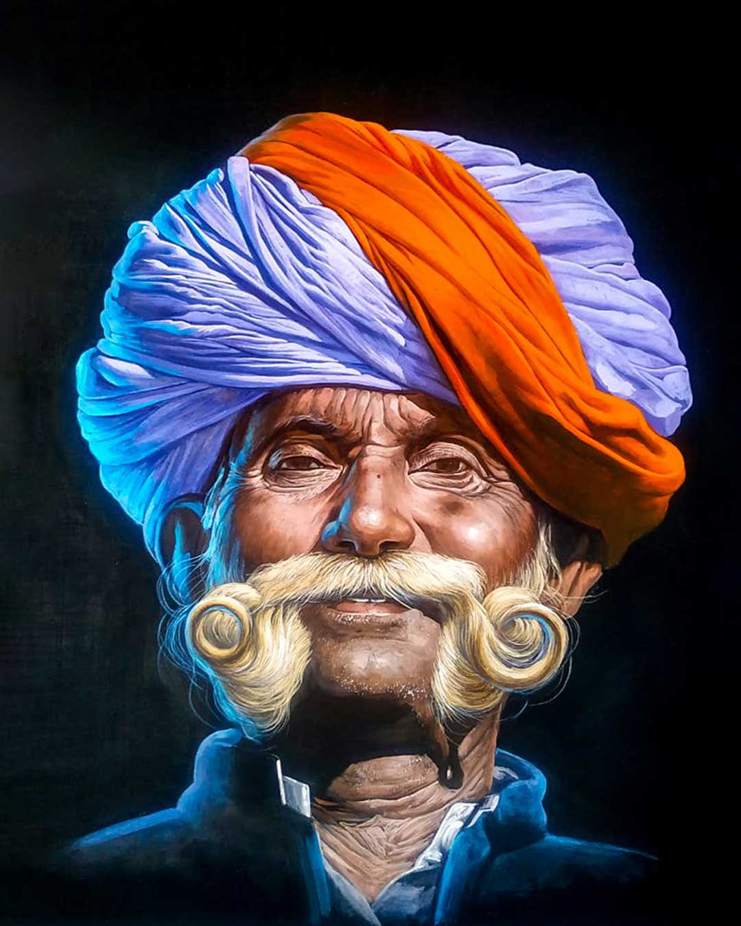 Rajasthani Man in Turban XIII