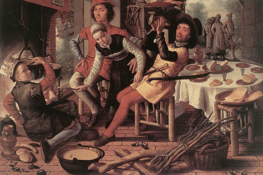 Peasants By The Hearth