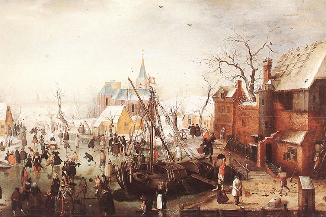 Winter Scene At Yselmuiden