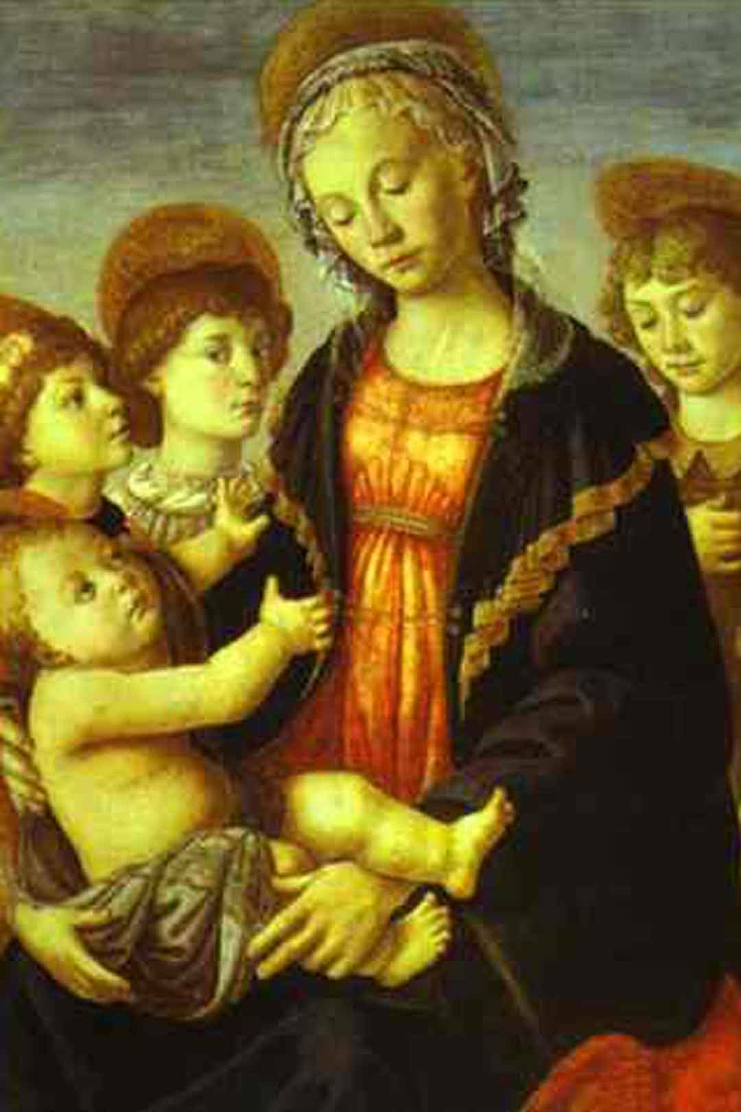 Madonna and Child, Two Angels and the Young St