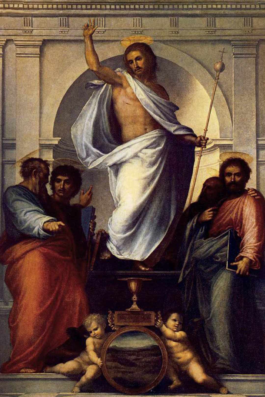 Christ With The Four Evangelists