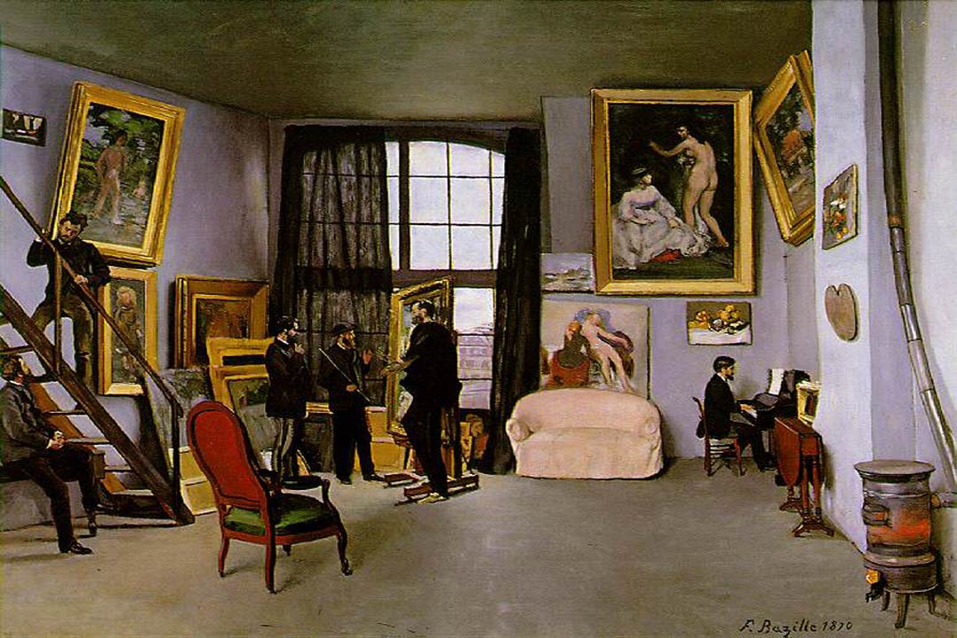 Studio At 9 Rue De La Condamine  1870