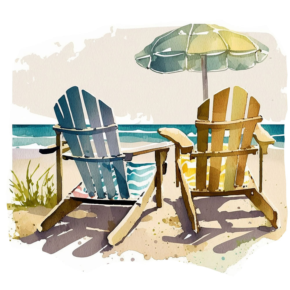 Couple Chairs at Beach