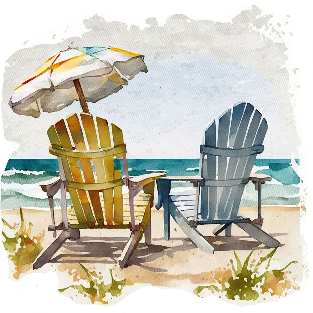 Couple Chairs at Beach