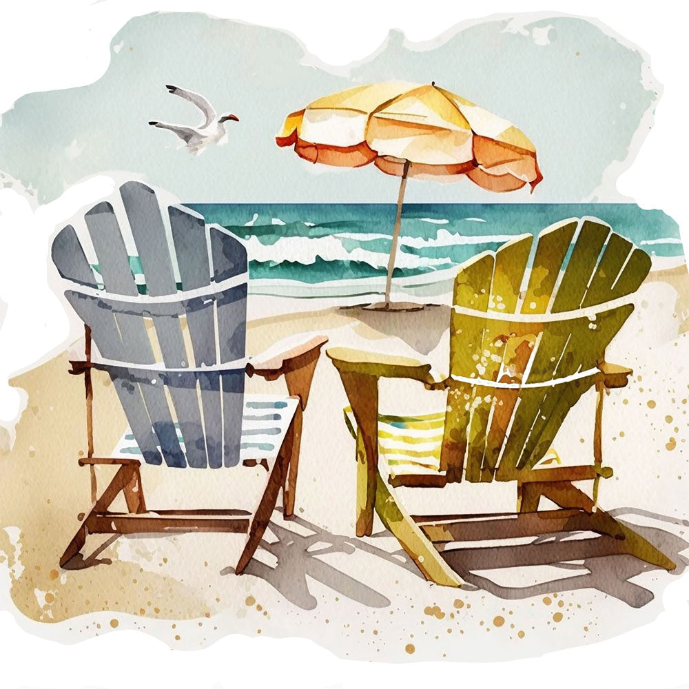 Couple Chairs at Beach