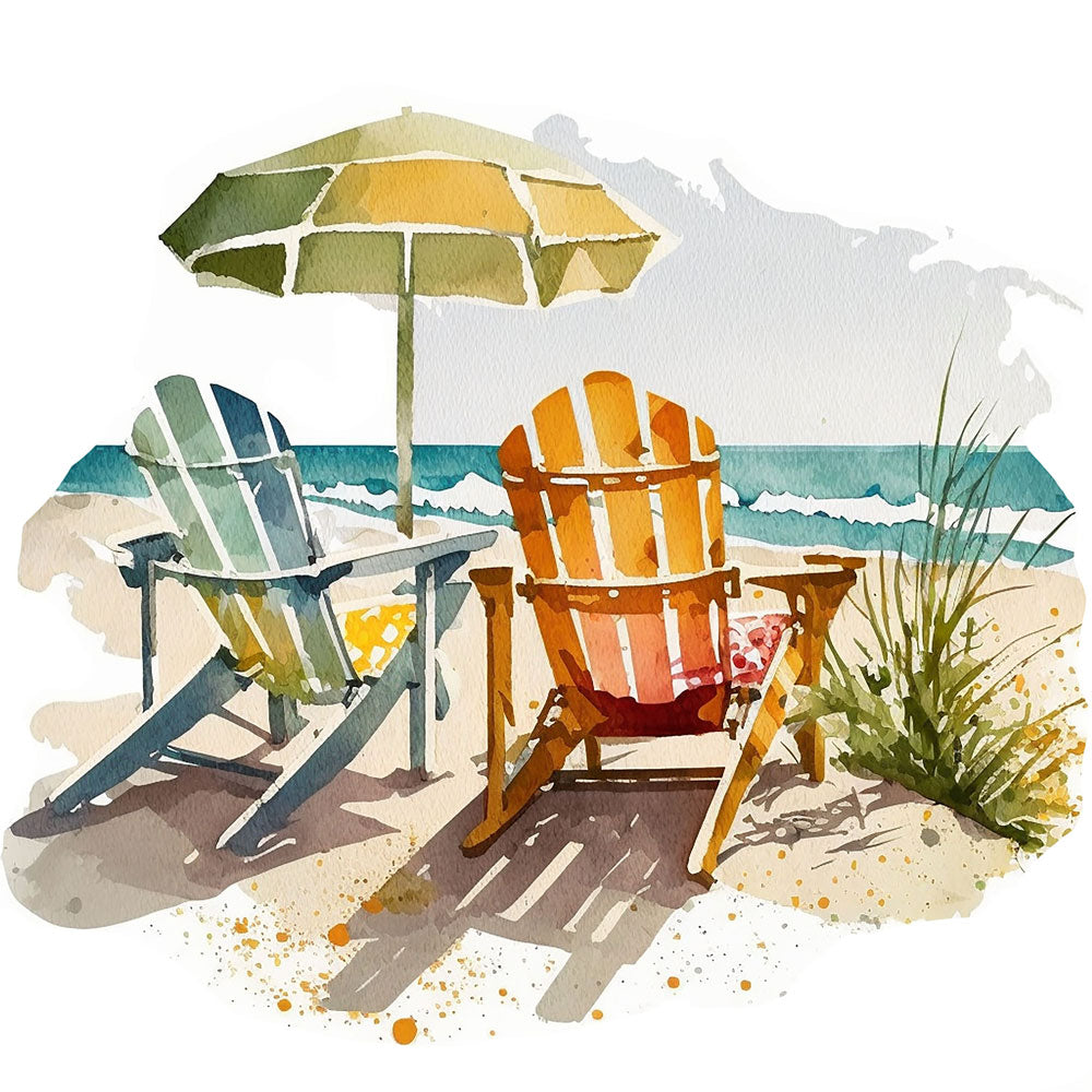 Couple Chairs at Beach