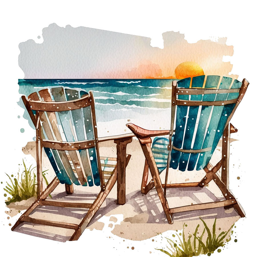 Couple Chairs at Beach