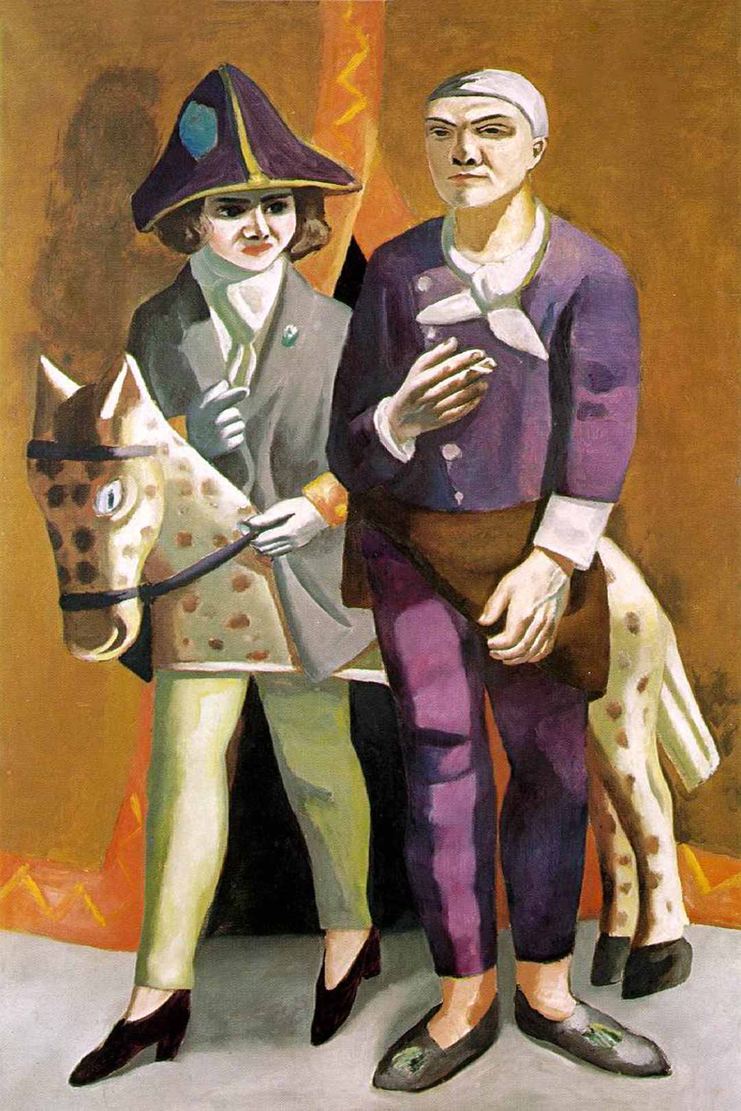 Carnival The Artist And His Wife 1925  Kunstm