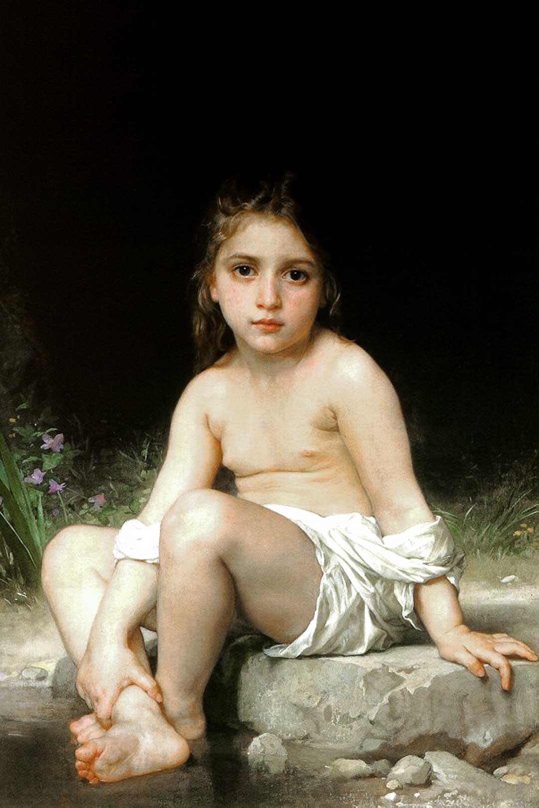 Bouguereau Enfant au bain 1886