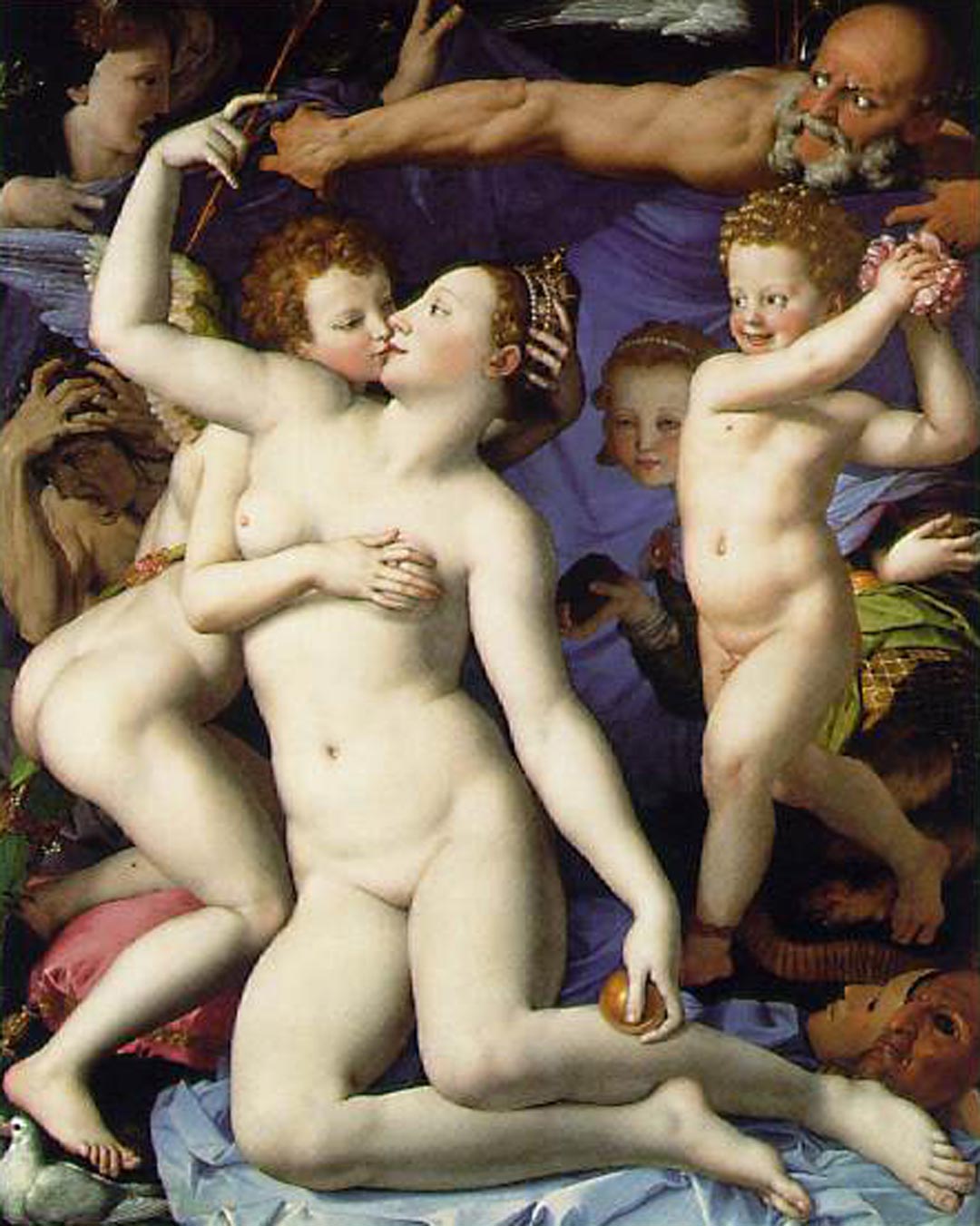 Bronzino An Allegory Venus Cupid Time And Folly