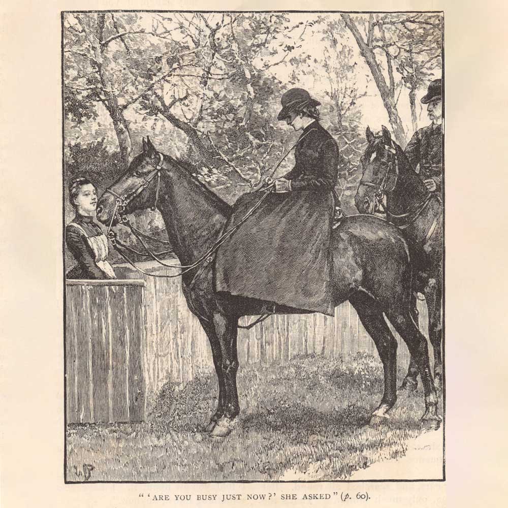 Vintage Black & White Horse