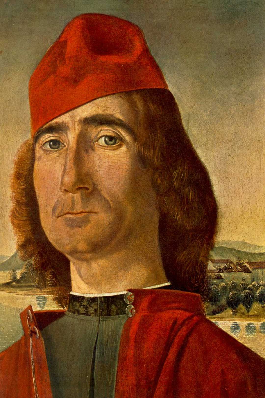 Portrait Of An Unknown Man With Red Beret